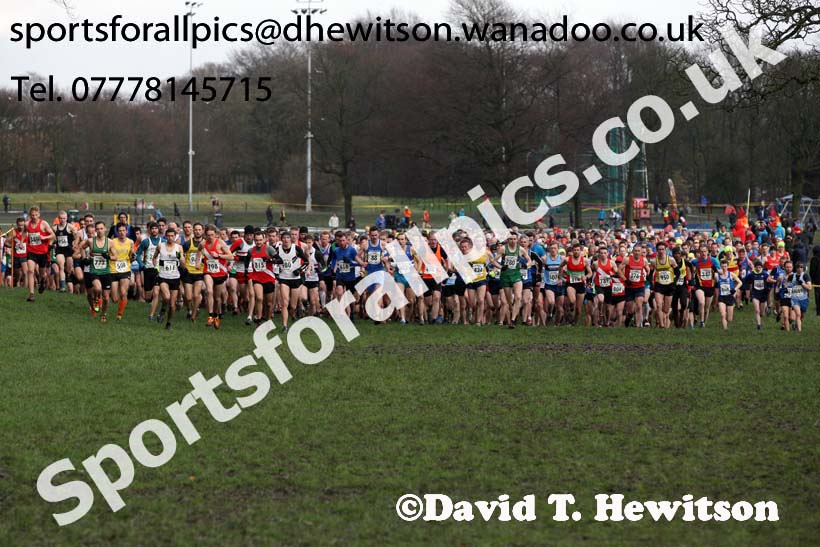 Senior mens Northern Cross Country Champs., Witton Park, Blackburn. Photo: David T. Hewitson/Sports for All Pics